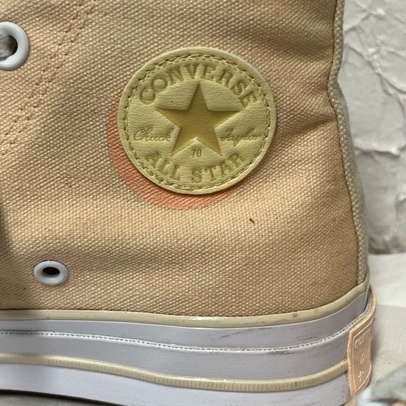 Converse Peachy Pink High-Top Sneakers Chuck Taylor Canvas LIKE NEW - Picture 4 of 8